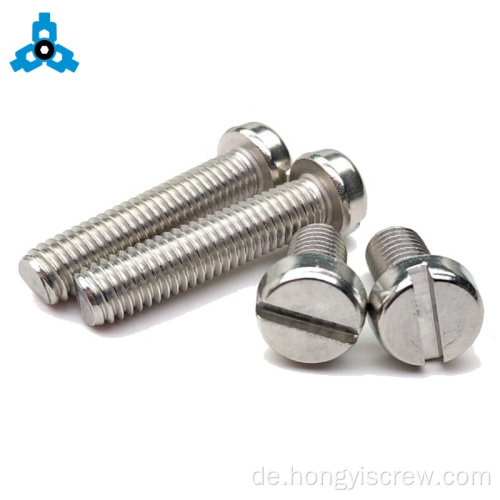 DIN 85 Grad4.8 Galvanzied Slotted Pan Head Screw